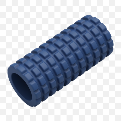 Textured Blue Foam Roller for Fitness and Muscle Recovery