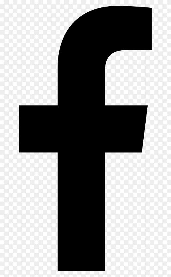 Black Facebook Icon On Transparent Background Png 2 - SimilarPNG