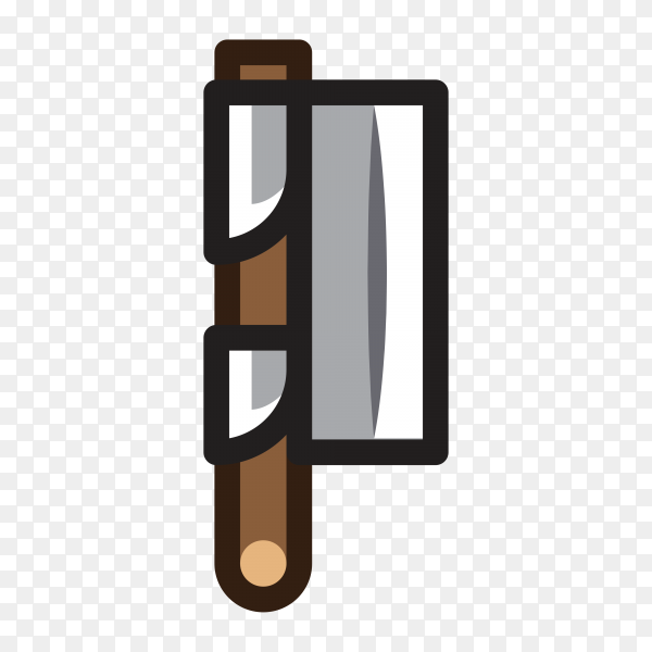 Illustration of Axe for creating video game premium vector PNG