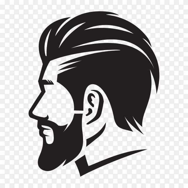 Barberman holding scissor illustration on transparent PNG