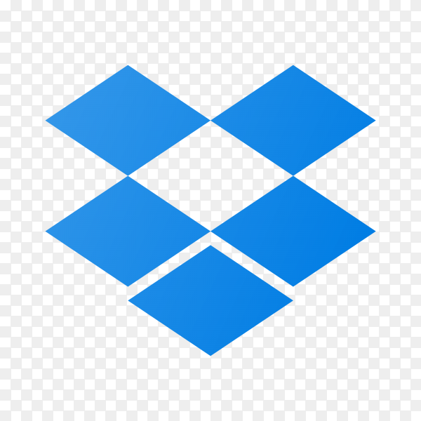 Dropbox logo on transparent background PNG